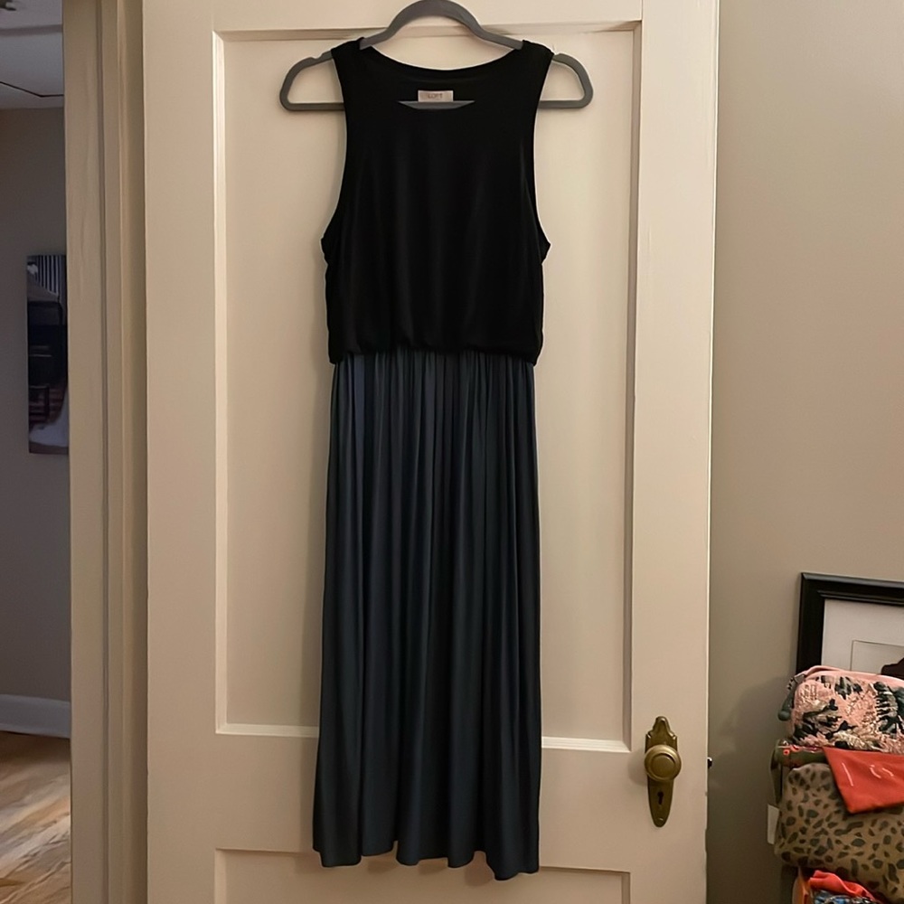 LOFT Outlet Color Block Midi Dress